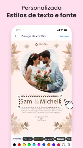 Criador de cartões de convite screenshot