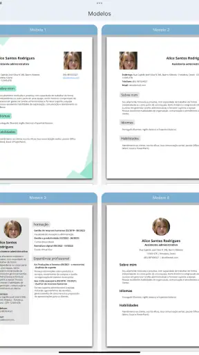 Criador de Currículo Vitae PDF screenshot