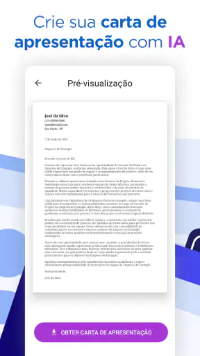 Criar Currículo com IA, CV PDF screenshot