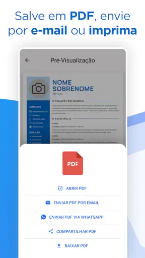 Criar Currículo com IA, CV PDF screenshot