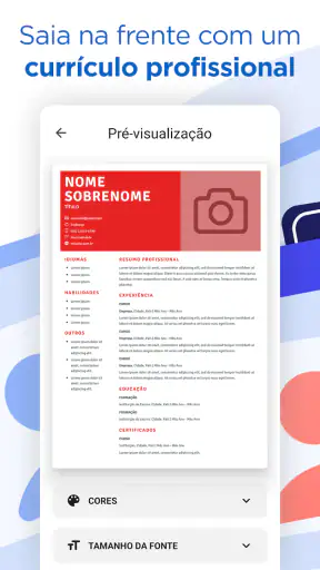 Criar Currículo com IA, CV PDF screenshot