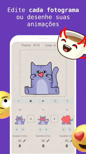 Criar figurinhas animadas, FSM screenshot
