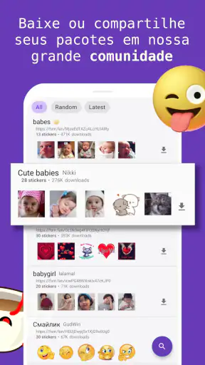Criar figurinhas animadas, FSM screenshot