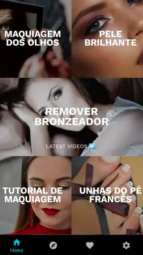 cuidados com a pele e rosto screenshot