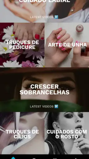 cuidados com a pele e rosto screenshot
