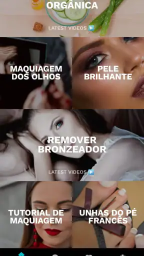 cuidados com a pele e rosto screenshot