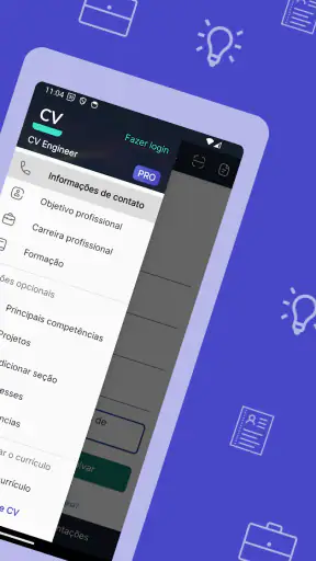 Currículo PDF - CV Engineer screenshot