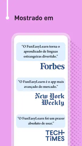 Curso de português screenshot