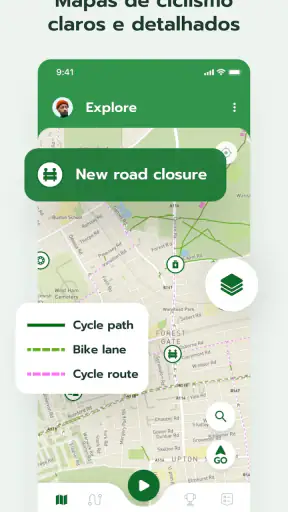 Cyclers: Ciclovias e navegação screenshot