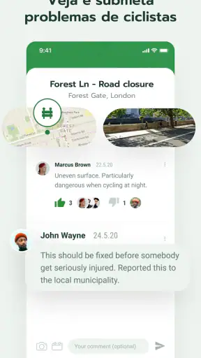 Cyclers: Ciclovias e navegação screenshot