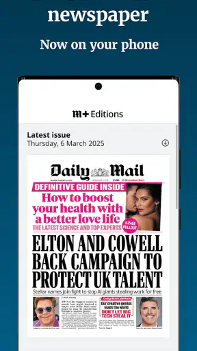 Daily Mail Newspaper screenshot
