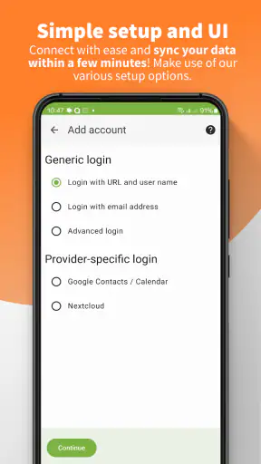 DAVx⁵ – CalDAV CardDAV WebDAV screenshot