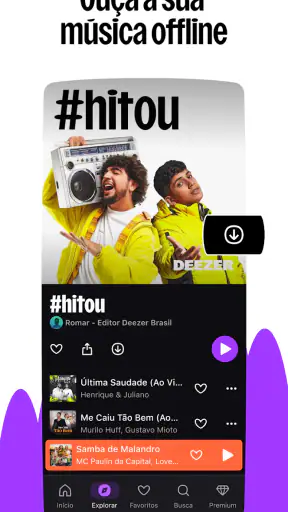 Deezer: Ouvir Música e Podcast screenshot