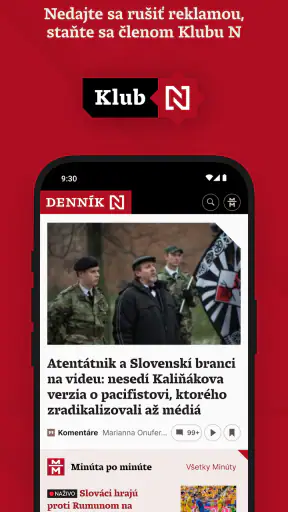 Denník N screenshot