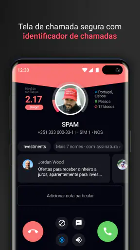 Descubra nome de cujo telefone screenshot
