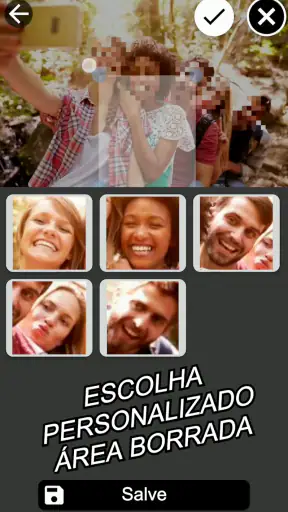 Desfocar rosto Censor de fotos screenshot