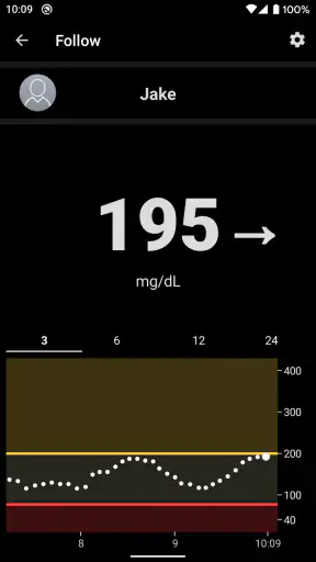 Dexcom Follow mg/dL DXCM1 screenshot