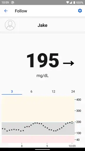 Dexcom Follow mg/dL DXCM1 screenshot