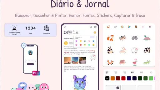 Diário, caderno com senha screenshot
