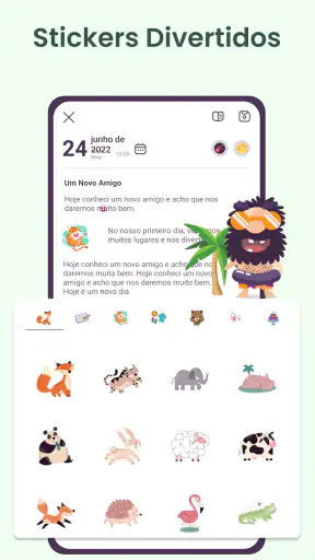 Diário, caderno com senha screenshot