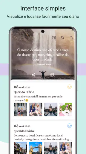Diário com cadeado screenshot
