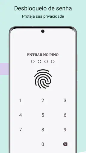 Diário com cadeado screenshot