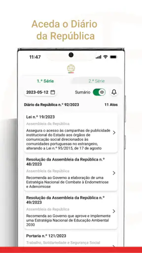 Diário da República screenshot