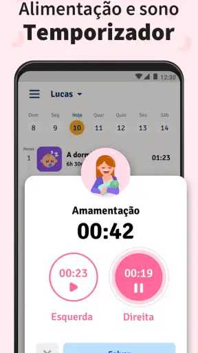 Diário do bebê - Amamentação screenshot