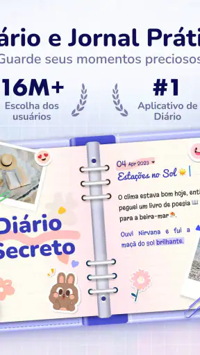 Diário Privado com Senha screenshot