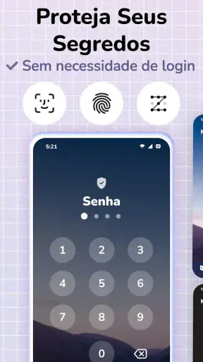 Diário Privado com Senha screenshot