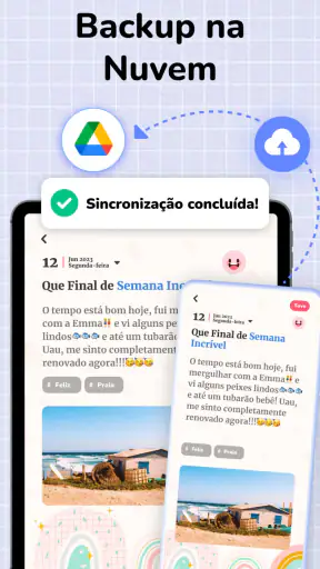 Diário Privado com Senha screenshot