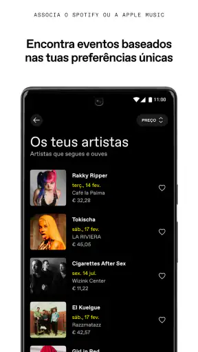 DICE: Espetáculos ao vivo screenshot