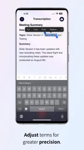 Dicte: IA Reuniões screenshot