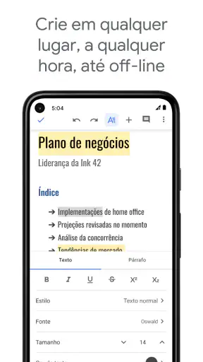 Documentos Google screenshot