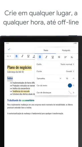 Documentos Google screenshot