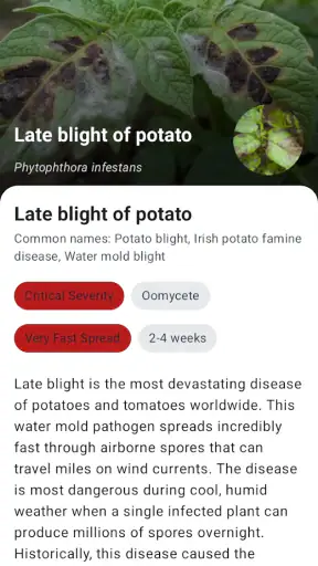 Doença de planta screenshot