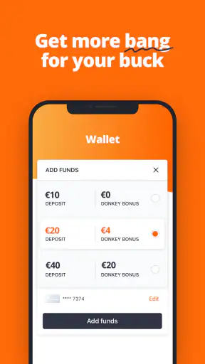 Donkey Republic Bike share screenshot