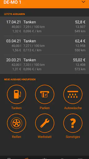 Driverslog Pro 2 - Fahrtenbuch screenshot