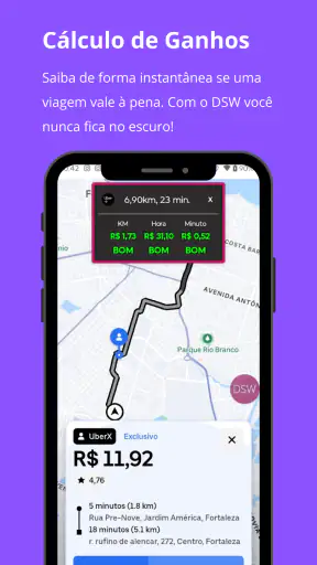 DSW - Calculadora de Ganhos screenshot