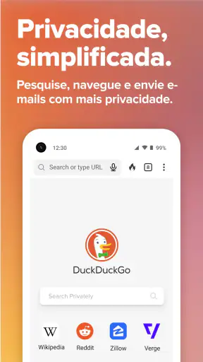 DuckDuckGo Private Browser screenshot