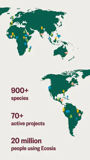 Ecosia: Browse to plant trees screenshot
