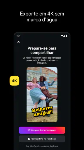 Edits, um app do Instagram screenshot