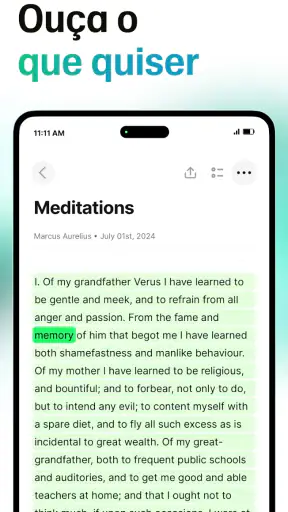 ElevenReader - Texto para voz screenshot