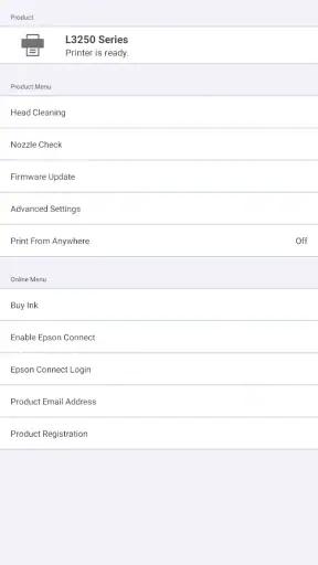 Epson Smart Panel screenshot