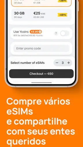 eSIM Mobile Data by YESIM screenshot