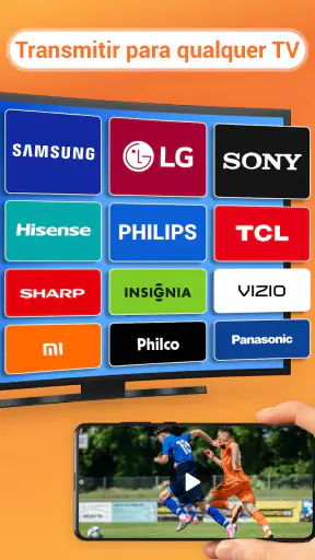 Espelhar celular na TV - XCast screenshot