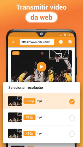 Espelhar celular na TV - XCast screenshot