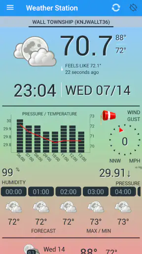 Estação meteorológica screenshot