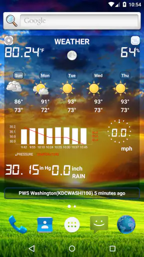 Estação meteorológica screenshot