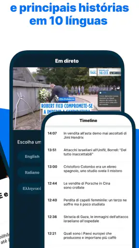 Euronews - Notícias TV vivo screenshot